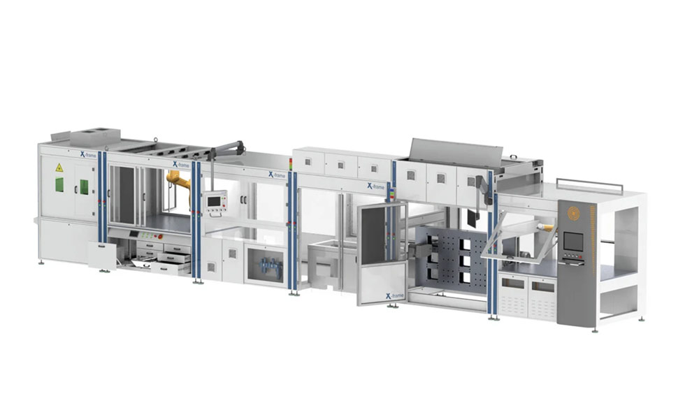 Eine komplette x-frame Fertigungslinie.
