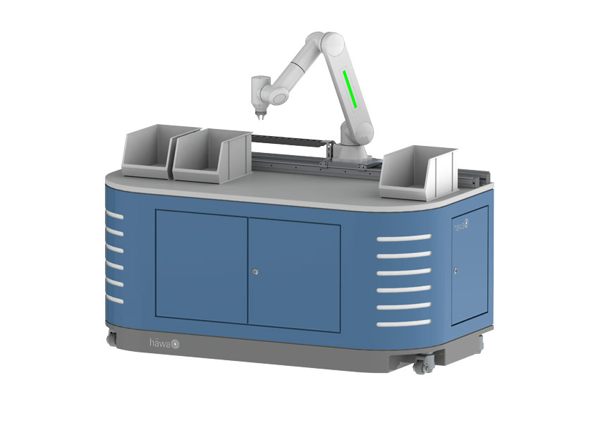 Kollaborativer Roboter mit Arm.