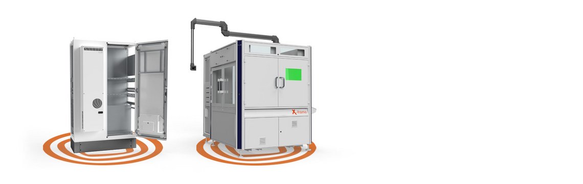 ein Klimatisierungsgehäuse und ein x-frame Türsystem.