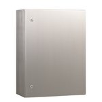 Wandbehuizing serie 33 roestvast staal, 1 deur