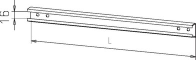 Kabeltrekontlastingsrail universeel