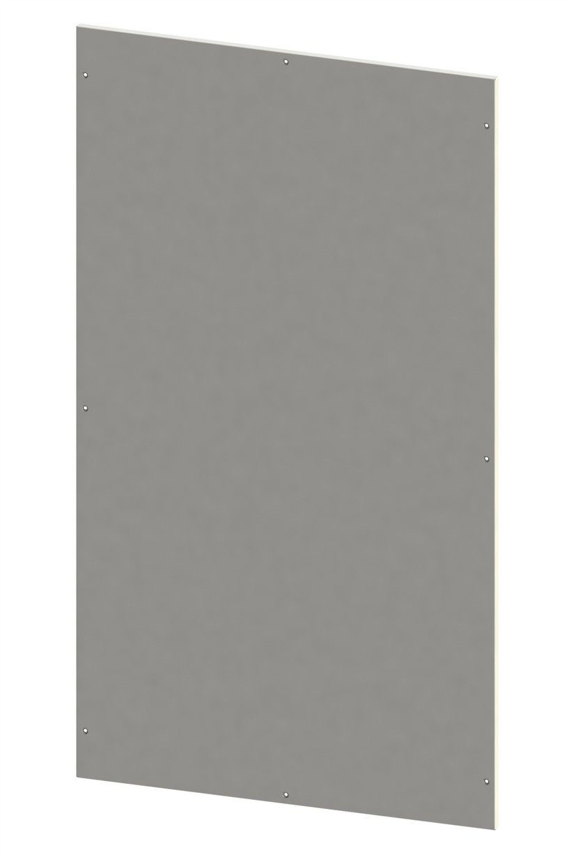Achterwand geschroefd plaatstaal Achterwand geschroefd plaatstaal