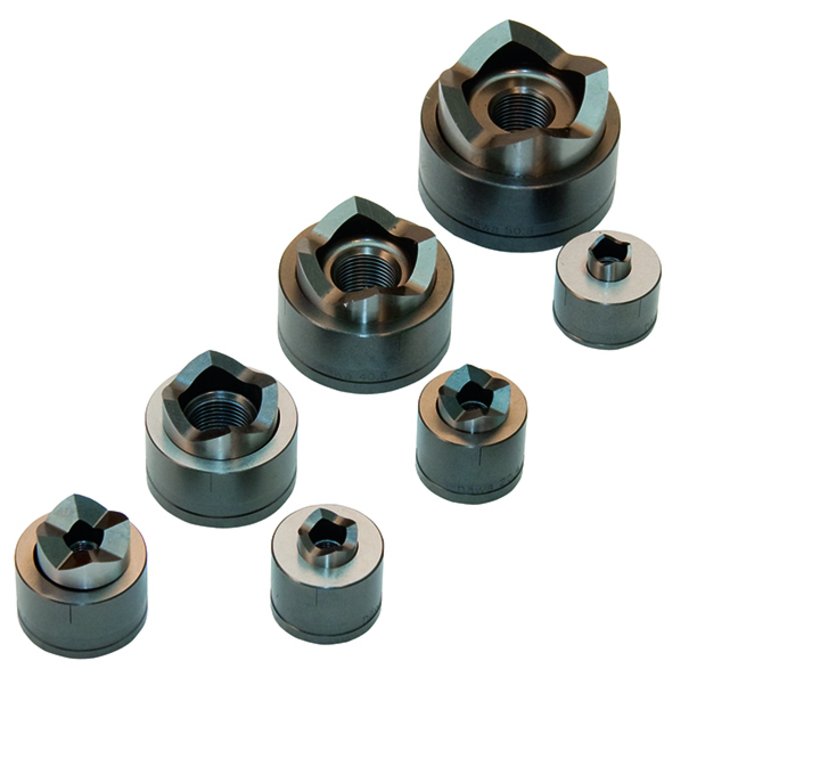Ponsset met metrische ponsen van M12 tot M50 Ponsset met metrische ponsen van M12 tot M50