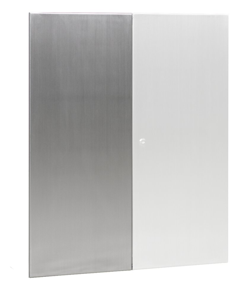 Vervangingsdeur behuizing serie 33 roestvast staal linker deur uit 2 deurs deurenset