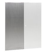 Vervangingsdeur behuizing serie 33 roestvast staal linker deur uit 2 deurs deurenset