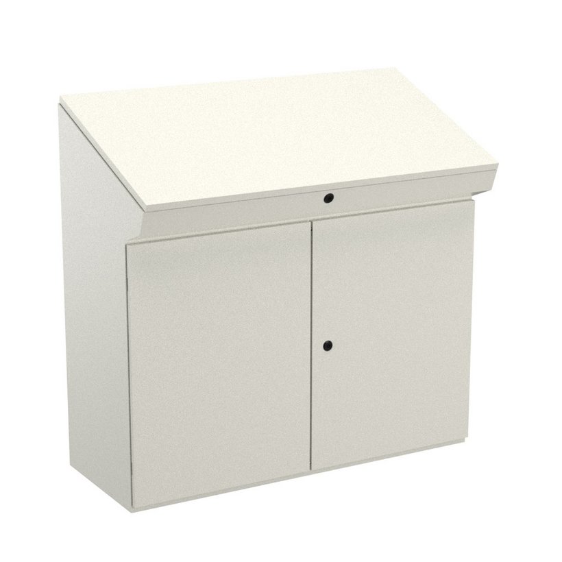 H335 lessenaar, plaatstaal, 2-deurs H335 lessenaar, plaatstaal, 2-deurs
