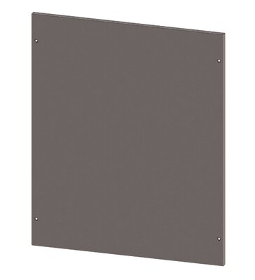 Achterwand geschroefd roestvast staal